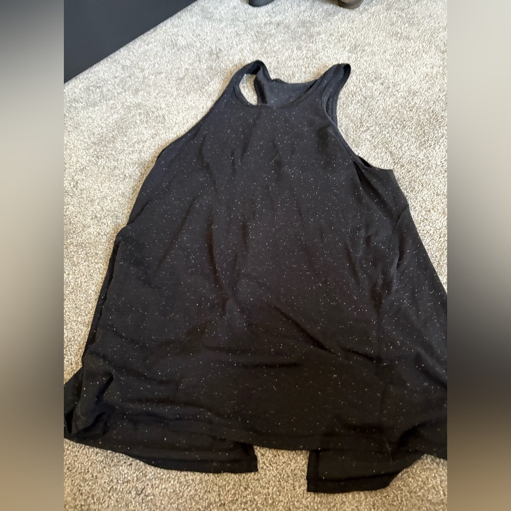 lululemon athletica Black Speckled Racerback Tank